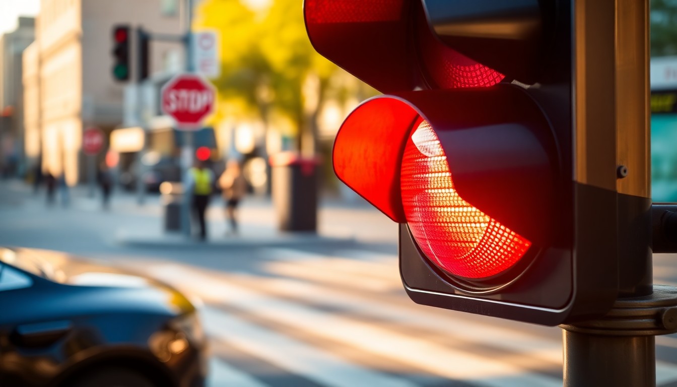 Les différences entre griller un feu rouge et un stop